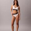 Graphic Monogram Microfiber Stretch High Waist Bikini