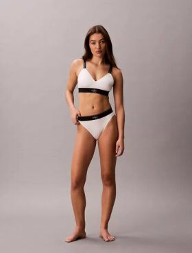 Graphic Monogram Microfiber Stretch High Waist Bikini