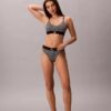 Graphic Monogram Microfiber Stretch High Waist Bikini