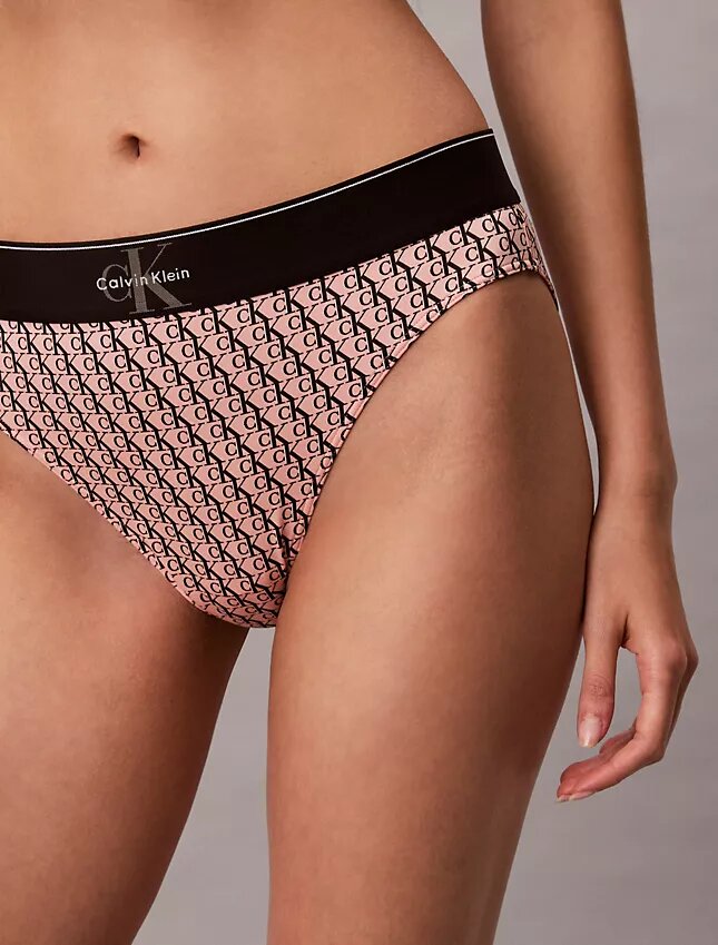 Graphic Monogram Microfiber Stretch High Waist Bikini Graphic Monogram Microfiber Stretch High Waist Bikini