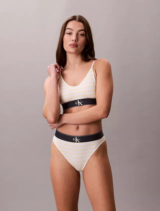 Graphic Monogram Microfiber Stretch High Waist Bikini Graphic Monogram Microfiber Stretch High Waist Bikini