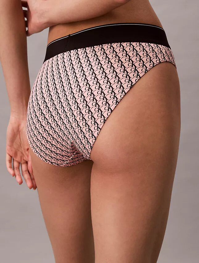 Graphic Monogram Microfiber Stretch High Waist Bikini Graphic Monogram Microfiber Stretch High Waist Bikini