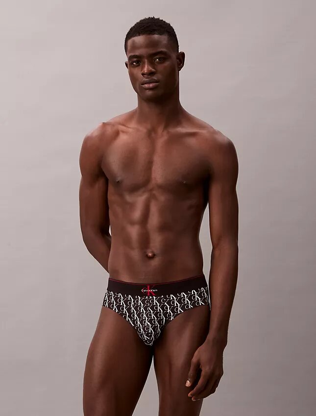 Graphic Monogram Microfiber Stretch Hip Brief Graphic Monogram Microfiber Stretch Hip Brief
