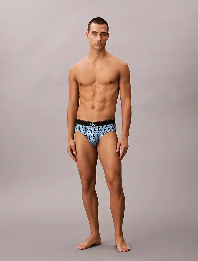Graphic Monogram Microfiber Stretch Hip Brief Graphic Monogram Microfiber Stretch Hip Brief