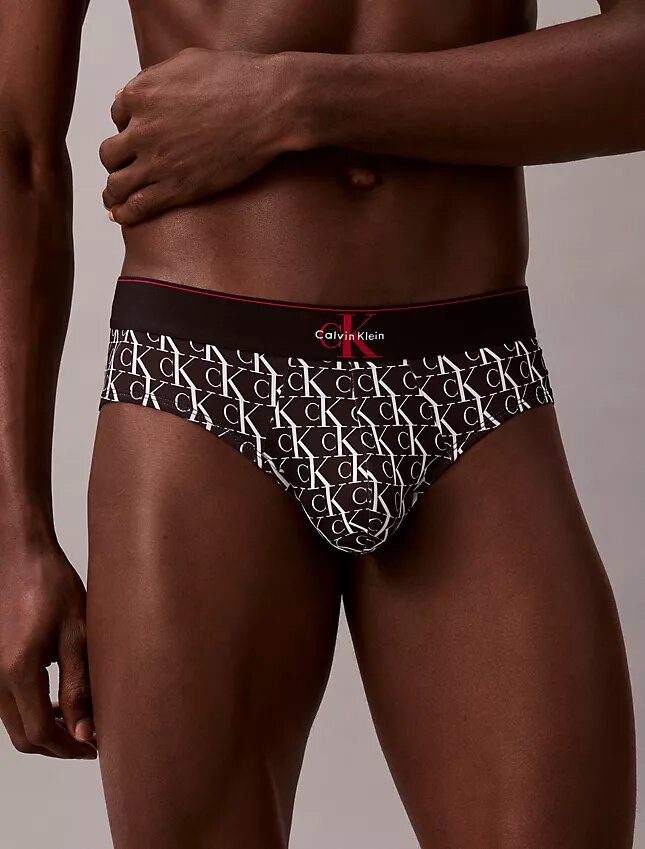 Graphic Monogram Microfiber Stretch Hip Brief Graphic Monogram Microfiber Stretch Hip Brief