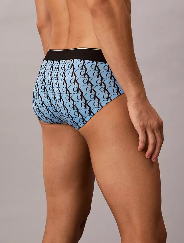 Graphic Monogram Microfiber Stretch Hip Brief Graphic Monogram Microfiber Stretch Hip Brief