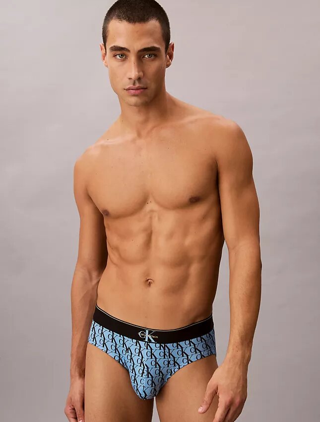 Graphic Monogram Microfiber Stretch Hip Brief Graphic Monogram Microfiber Stretch Hip Brief