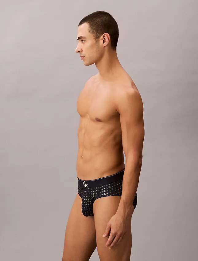 Graphic Monogram Microfiber Stretch Hip Brief Graphic Monogram Microfiber Stretch Hip Brief