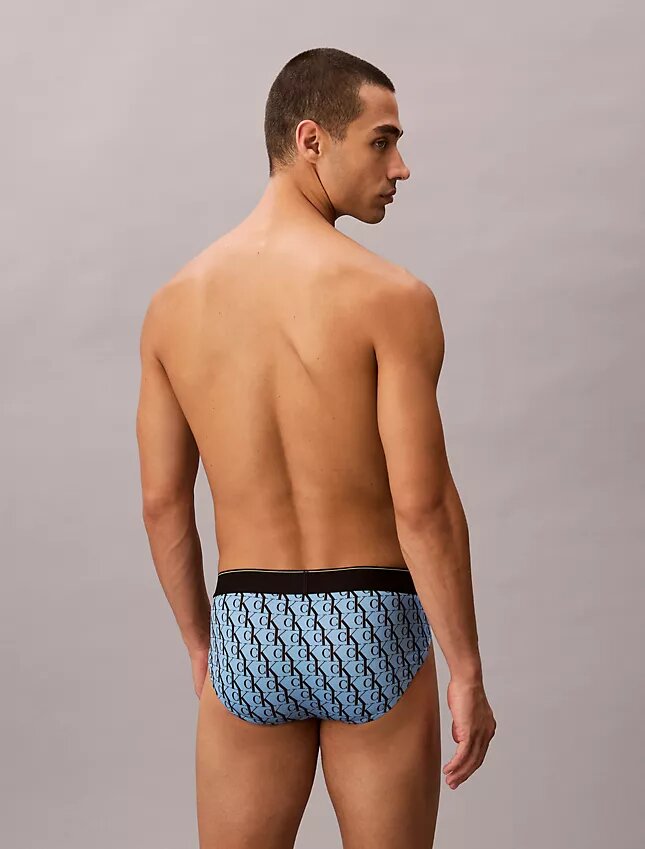 Graphic Monogram Microfiber Stretch Hip Brief Graphic Monogram Microfiber Stretch Hip Brief