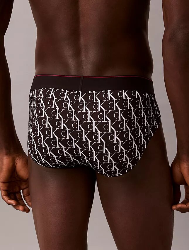 Graphic Monogram Microfiber Stretch Hip Brief Graphic Monogram Microfiber Stretch Hip Brief