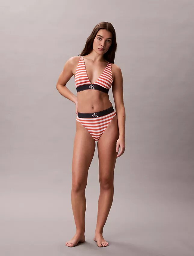 Graphic Monogram Microfiber Stretch Lightly Lined Triangle Bralette Graphic Monogram Microfiber Stretch Lightly Lined Triangle Bralette