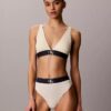 Graphic Monogram Microfiber Stretch Lightly Lined Triangle Bralette Graphic Monogram Microfiber Stretch Lightly Lined Triangle Bralette