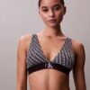 Graphic Monogram Microfiber Stretch Lightly Lined Triangle Bralette Graphic Monogram Microfiber Stretch Lightly Lined Triangle Bralette