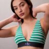 Graphic Monogram Microfiber Stretch Lightly Lined Triangle Bralette Graphic Monogram Microfiber Stretch Lightly Lined Triangle Bralette