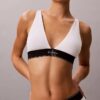 Graphic Monogram Microfiber Stretch Lightly Lined Triangle Bralette Graphic Monogram Microfiber Stretch Lightly Lined Triangle Bralette