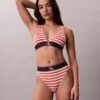 Graphic Monogram Microfiber Stretch Lightly Lined Triangle Bralette Graphic Monogram Microfiber Stretch Lightly Lined Triangle Bralette