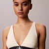 Graphic Monogram Microfiber Stretch Lightly Lined Triangle Bralette Graphic Monogram Microfiber Stretch Lightly Lined Triangle Bralette