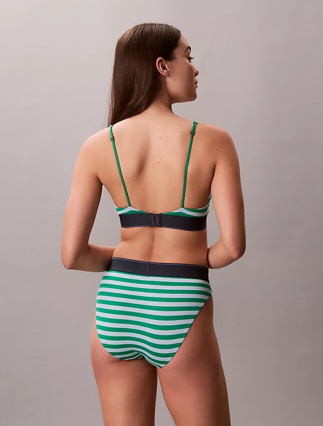 Graphic Monogram Microfiber Stretch Lightly Lined Triangle Bralette Graphic Monogram Microfiber Stretch Lightly Lined Triangle Bralette