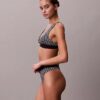 Graphic Monogram Microfiber Stretch Lightly Lined Triangle Bralette Graphic Monogram Microfiber Stretch Lightly Lined Triangle Bralette