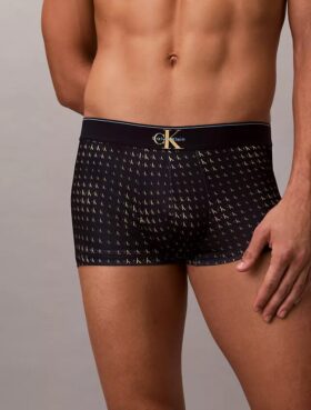Graphic Monogram Microfiber Stretch Low Rise Trunk