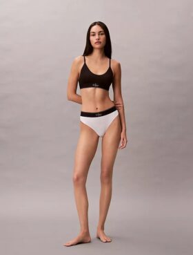 Graphic Monogram Microfiber Stretch Thong