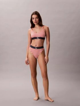 Graphic Monogram Microfiber Stretch Thong