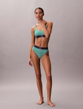 Graphic Monogram Microfiber Stretch Thong
