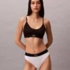 Graphic Monogram Microfiber Stretch Thong