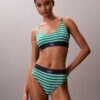 Graphic Monogram Microfiber Stretch Thong