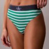 Graphic Monogram Microfiber Stretch Thong