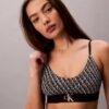 Graphic Monogram Microfiber Stretch Unlined Bralette Graphic Monogram Microfiber Stretch Unlined Bralette