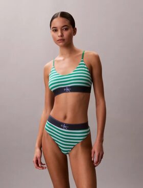 Graphic Monogram Microfiber Stretch Unlined Bralette
