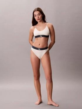 Graphic Monogram Microfiber Stretch Unlined Bralette