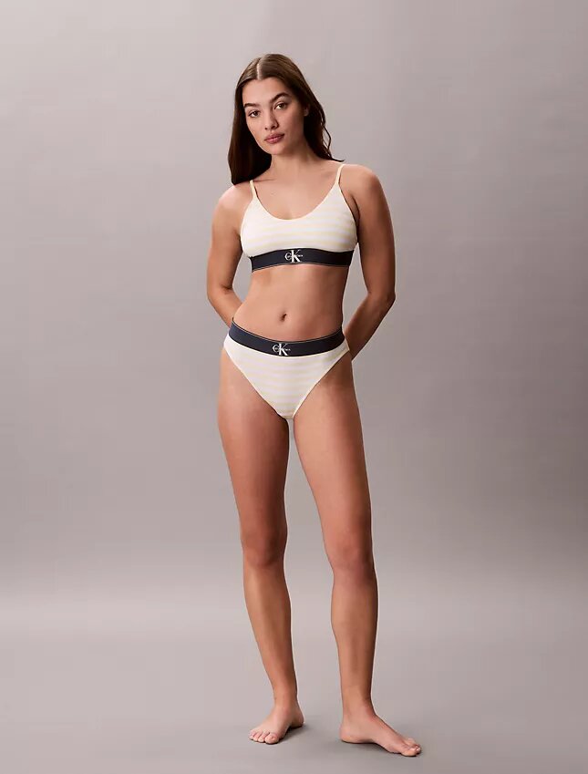 Graphic Monogram Microfiber Stretch Unlined Bralette Graphic Monogram Microfiber Stretch Unlined Bralette