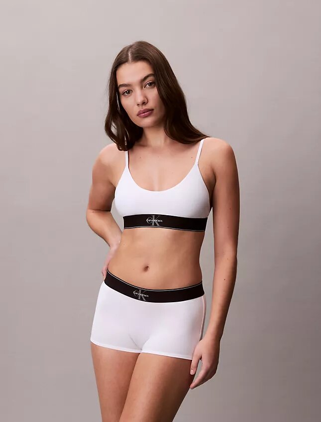 Graphic Monogram Microfiber Stretch Unlined Bralette Graphic Monogram Microfiber Stretch Unlined Bralette