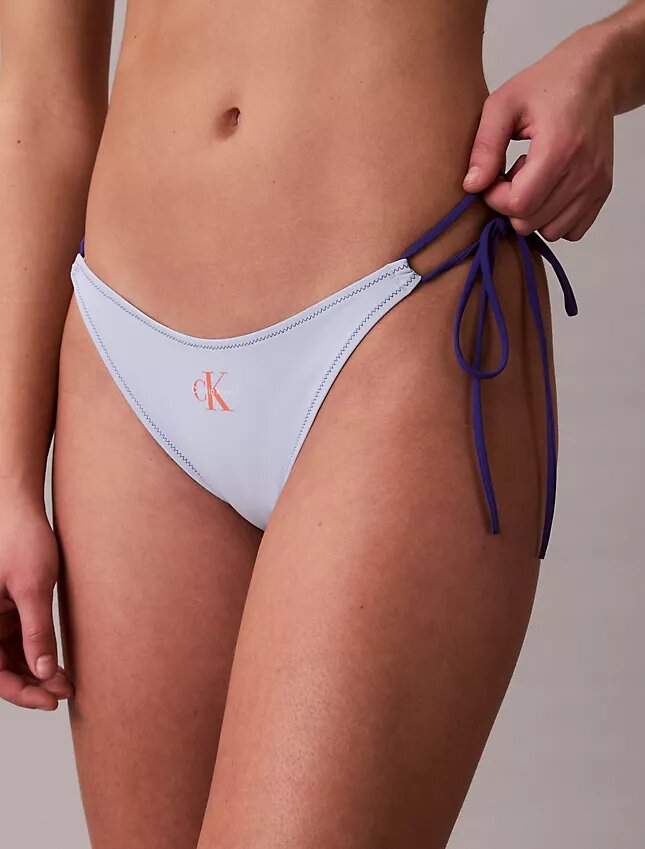 Graphic Monogram Swim Side Tie Bikini Bottom Graphic Monogram Swim Side Tie Bikini Bottom