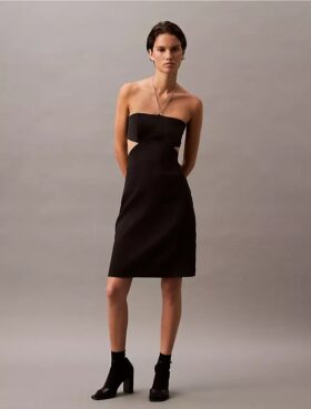 Halter Cut out Mini Dress