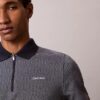 Herringbone Zip Polo Shirt