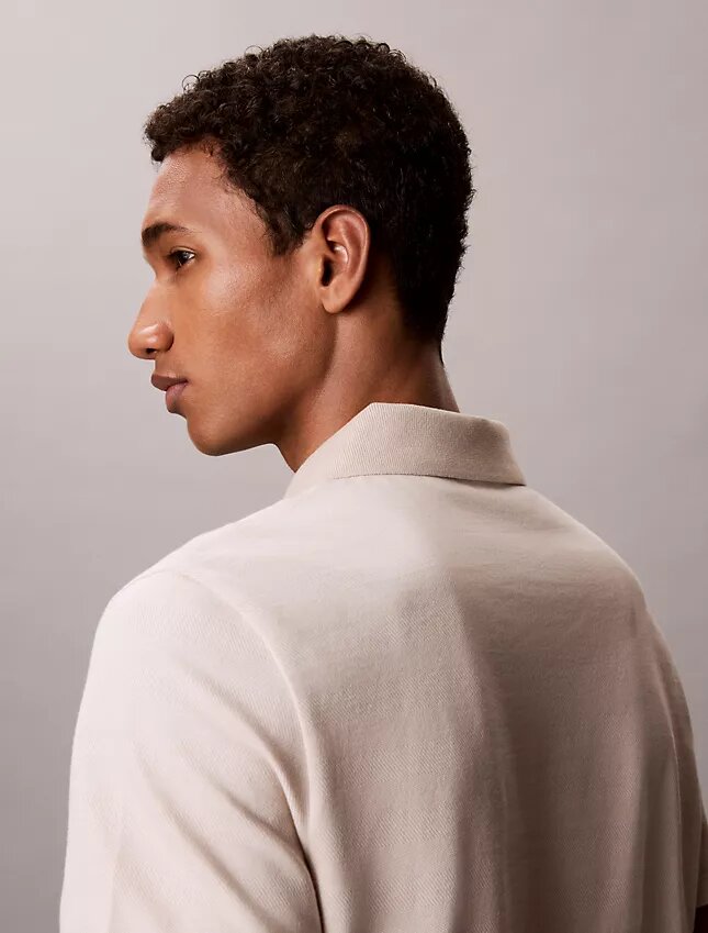 Herringbone Zip Polo Shirt Herringbone Zip Polo Shirt