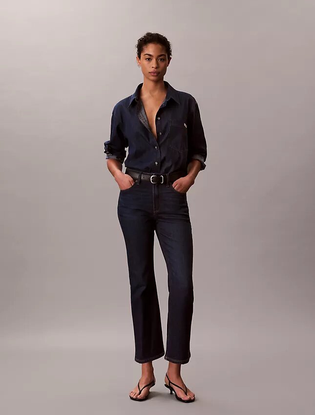 High Rise Cropped Flared Jeans High Rise Cropped Flared Jeans
