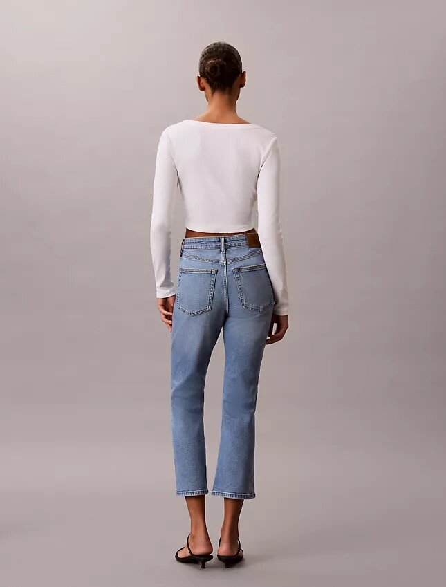 High Rise Cropped Flared Jeans High Rise Cropped Flared Jeans