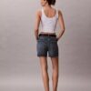 High Rise Midi Denim Shorts High Rise Midi Denim Shorts