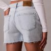 High Rise Midi Denim Shorts High Rise Midi Denim Shorts