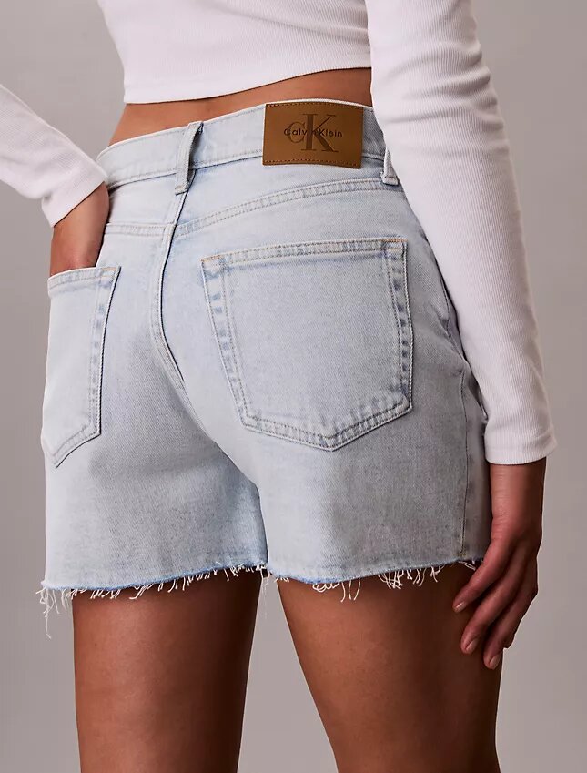 High Rise Midi Denim Shorts High Rise Midi Denim Shorts
