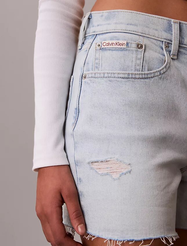 High Rise Midi Denim Shorts High Rise Midi Denim Shorts