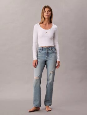 High Rise Straight Jeans High Rise Straight Jeans
