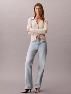 High Rise Straight Jeans