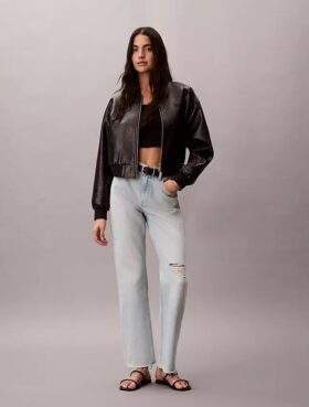 High Rise Straight Jeans