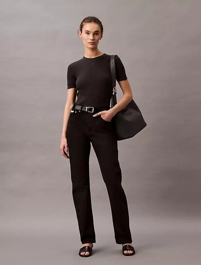High Rise Straight Jeans High Rise Straight Jeans