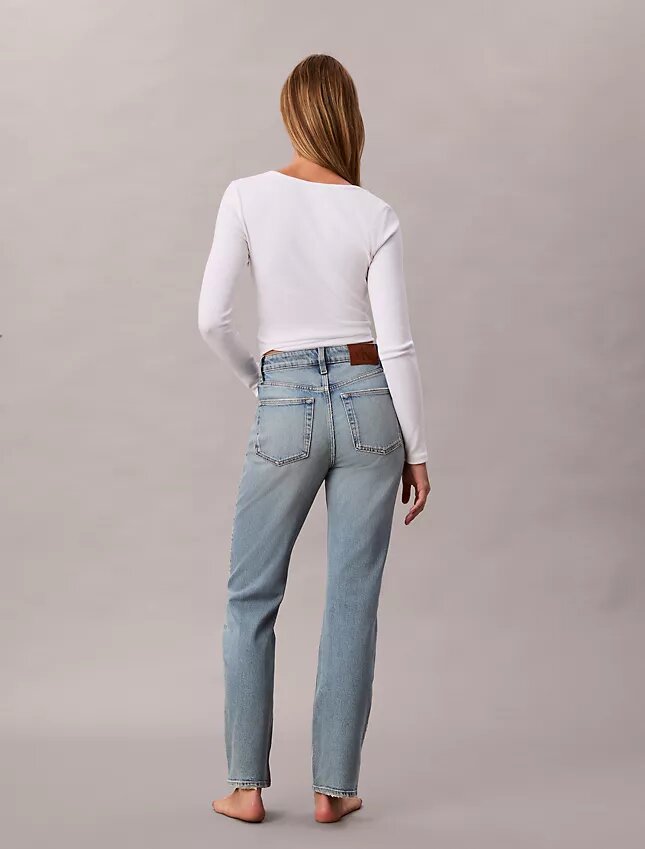 High Rise Straight Jeans High Rise Straight Jeans